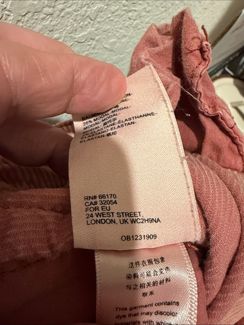 Pilcro Ultra High-Rise Cropped Wide-Leg Corduroy Pants Size 30 Dusty Rose - Picture 10 of 10